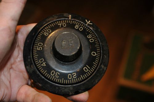 Sargent &amp; Greenleaf Antique Combination Safe Dial Part Industrial Safes Locks.