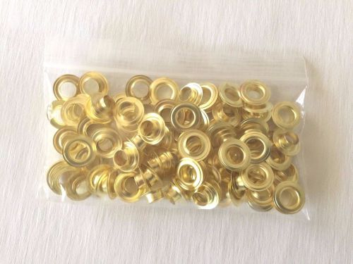 200 #0 (1/4 ) solid brass self piercing grommets &amp; washers