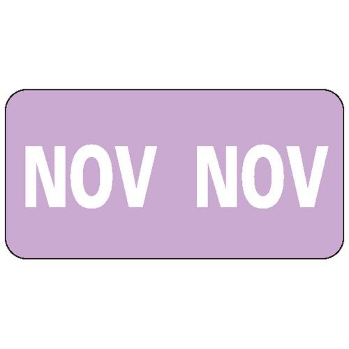Smead ETS Color-Coded Month Label, NOV, Lavender, 250 labels per Pack (67461)