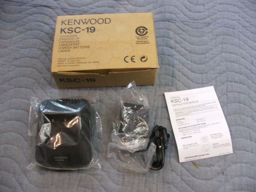 kenwood ksc-19 radio charger new with instruction manual