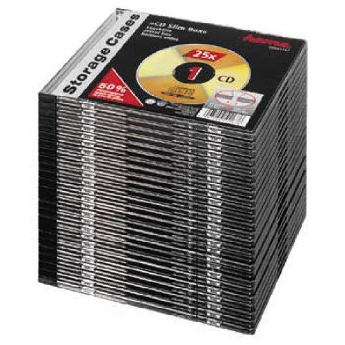Hama CD Slim Cases, 25 pieces