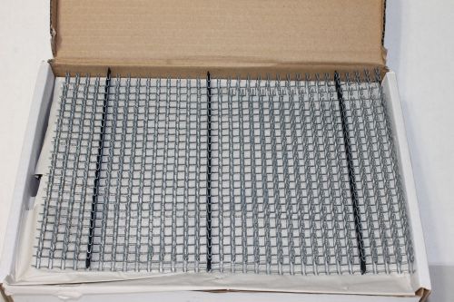 Lot of 2 box - 1/4&#034; 3:1 Gray Twin Loop Binding Wires ( 100 per box )