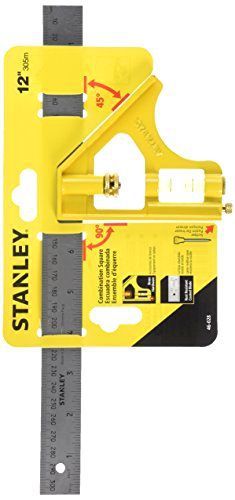 New Stanley 46-028 12-Inch English/Metric Combination Square Tool, Easy to Read