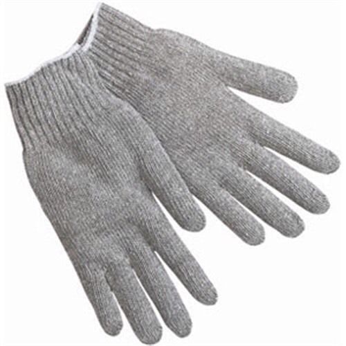 Lot Of 60 Memphis  9507Lm String Knit Gloves Gray Cotton/Polyester Large