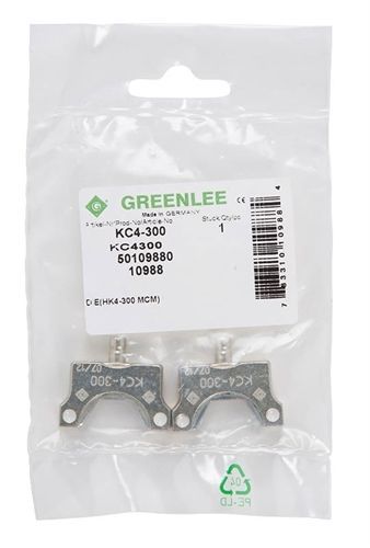 GREENLEE KC4-300 DIE SET, 300MCM (KC4-300)