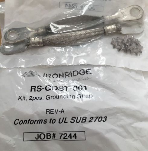 NEW, IRONRIDGE RS-GDST-001 Grounding Strap two pack