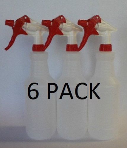 Trigger Sprayer Bottle Red, Six Pack, 6 Pack, Spray Bottle, Heavy Duty, 32 oz