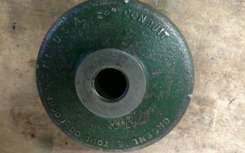 Greenlee 500-4183-5 3 9/16&#034; dia die for 3&#034; conduit knockout 3/4&#034; dia stud hole for sale
