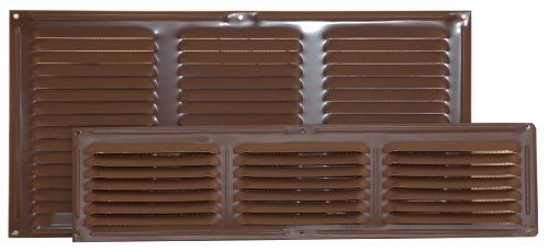 Ventamatic CX68BR 8-Inch by 16-Inch Aluminum Undereave Screened Vent, 24-Pack,