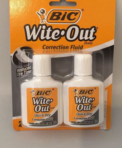 2- pack bic wite-out correction fluid for sale