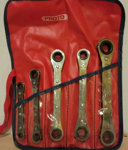 Proto 5 piece Metric ratcheting box wrench set