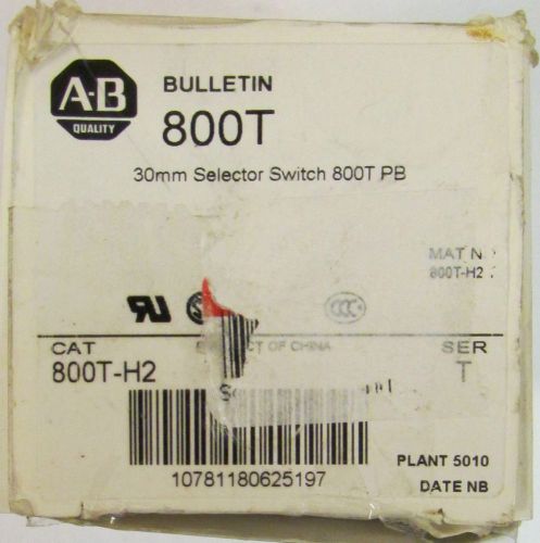 ALLEN BRADLEY Maintained Selector Switch 2 Position 30MM 800T H2