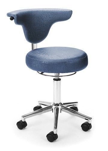 Anti-Bacterial Medical Office Task Chair in Slate Color Vinyl - Clinic Lab Stool