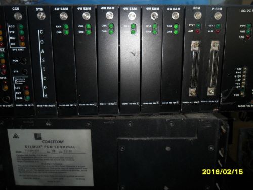 Coastcom T1 D/1 MUX PCM Terminal Multiplexer Networking Slot 30308-102