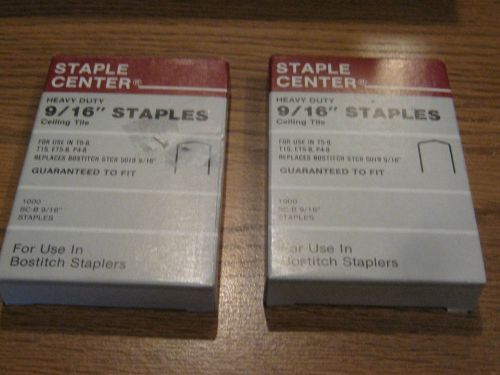 (2) t5-8, t15,ET5-8,P4-8   9/16-Inch Staples 1000-Pack 2000-TOTAL free shipping