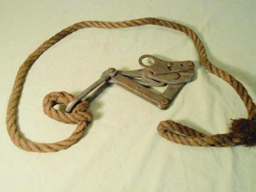 VINTAGE M KLEIN &amp; SONS TOOLS CABLE PULLER GRIP STRETCHER Model 1628 3 BH GRIPPER