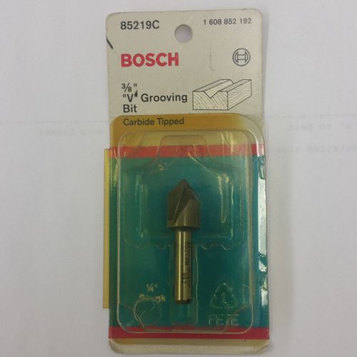 Bosch 85219c 9/16 &#034;v&#034; grooving bit 2 flute  carbide free ship usa for sale