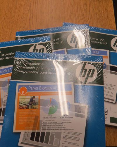 Lot of 4 x 50 Sheets HP Color LaserJet Transparencies C2934A
