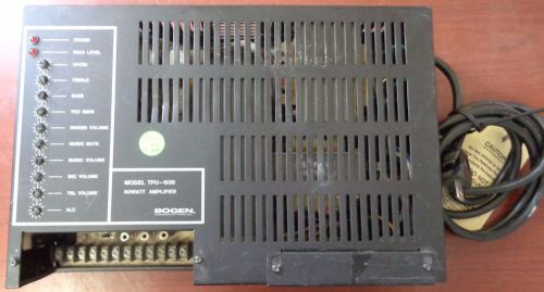 Used Untested Bogen TPU-60B 60 Watt Telephone Paging Amplifier