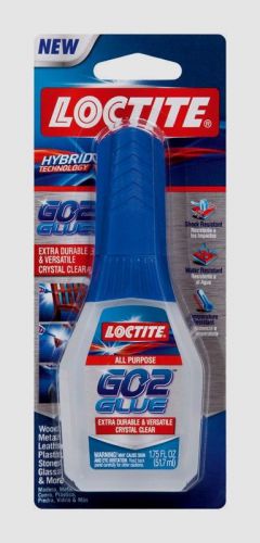 New LOCTITE GO2 GLUE All-Purpose Clear Adhesive Hybrid Technology1.75 oz 1661510