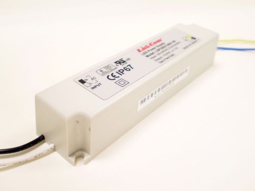 20W LED Driver IP67 UL Approved Input 100~240VAC 0.5A Output 12VDC 1.7A - New