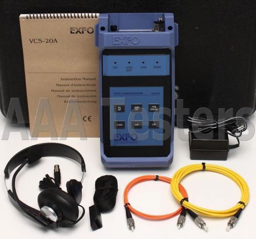 Exfo vcs-20a-02c-54 mm multifunction fiber optic talk set vcs-20a vcs 20a for sale