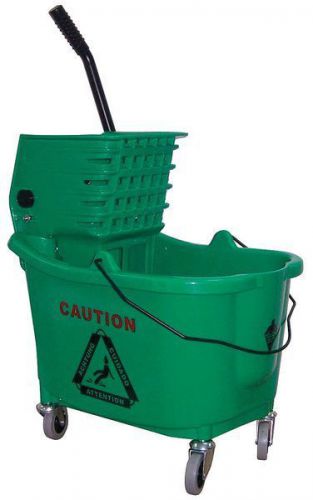 TOUGH GUY 5CJH8 Mop Bucket and Wringer, Green, Side Press NEW !!!