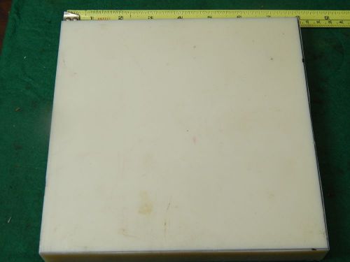 Yellow ABS Machinable Plastic Sheet 1.050&#034; Thick x 7.5&#034; x 7.5&#034;