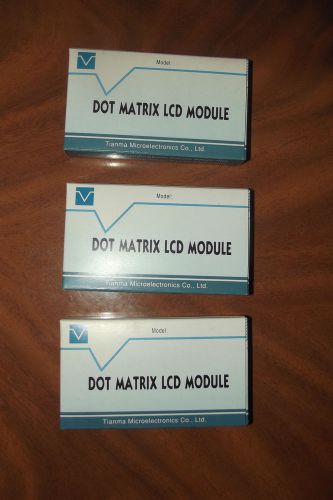 Lot of 3 Tianma Dot Matrix LCD Module TM12864DD