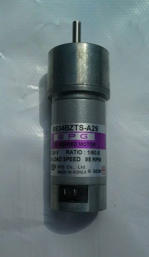SPG - Part #RS34BZTS-A29 - DC Geared Motor, Ratio: 1/60.5, 95-RPM  24V