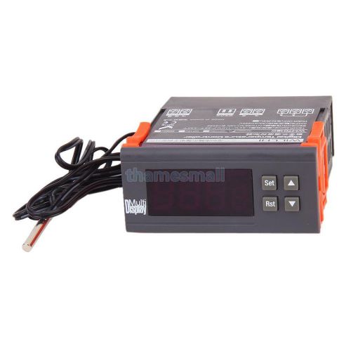 4 Digits Display Digital Temperature Controller Thermostat WH7016E -50~110 deg C