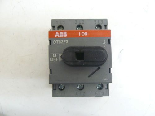 NEW ASEA BROWN BOVERI 1SCA105332R1001 DISCONNECT SWITCH 63AMP IEC 3POLE