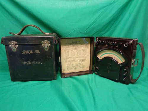 Westinghouse Type PY5 Portable Single Phase Wattmeter For A-C and D-C Circuits