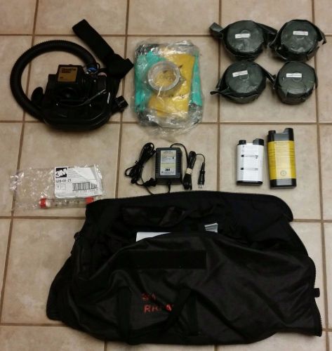 3M RRPAS Breath Easy Turbo Respirator w/o Mask assembly in tote  Good Cond.