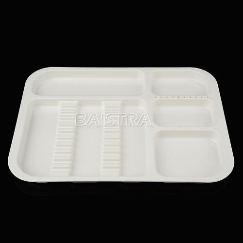 Dental Plastic Trays Flat Polypropylene White Autoclavable