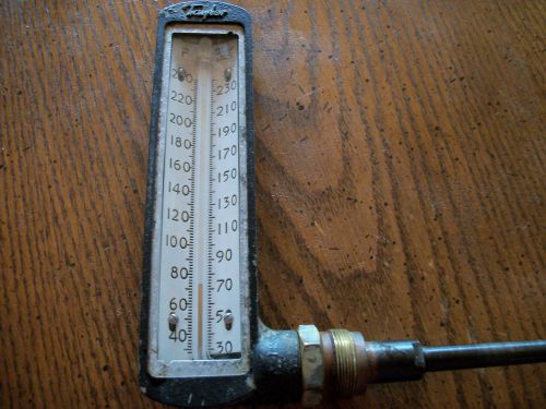 Vtg taylor  thermometer gauge old boiler power plant steampunk 240f for sale