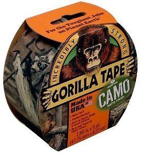 Gorilla glue 6010901 camo gorilla tape, 9 yds length x 1-7/8 width 859b for sale