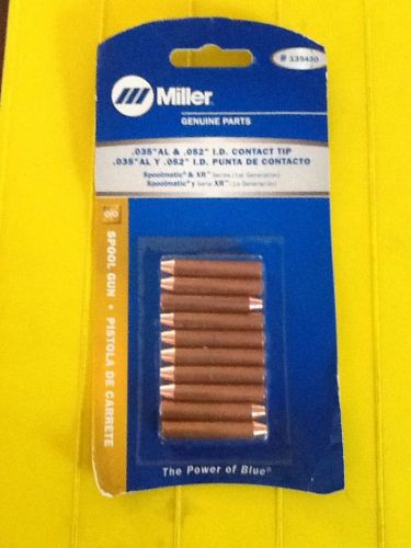 Miller Genuine .035&#034; Contact Tips for Spoolmatic &amp; XR series - Qty 10 - 135430