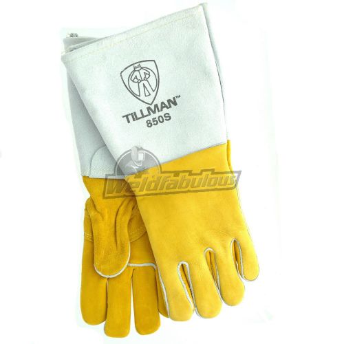 Tillman 850S Premium Top Grain Golden Elkskin Welding Gloves, Small