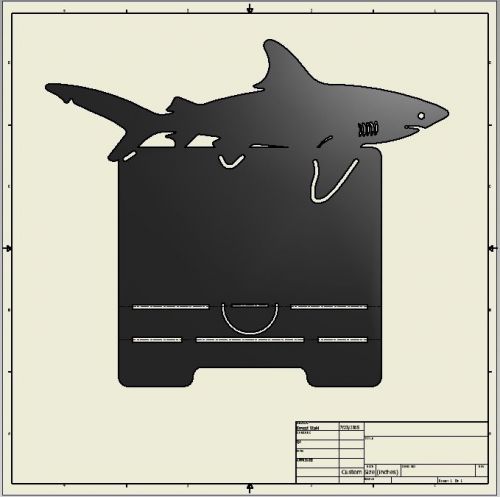 DXF File ( Business Card Holder Shark )