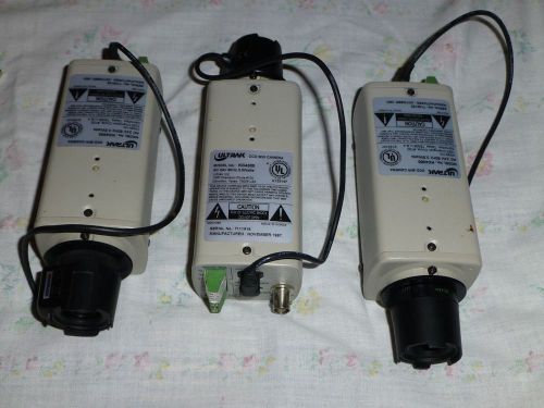 Set of 3 Ultrak KC4300 Security Cameras with Computar lens