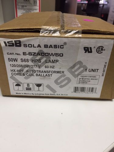 New SOLA 50W HPS High Pressure Sodium Ballast 50 Watt S68 Quad Tap
