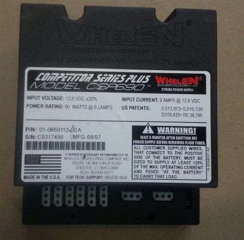 Whelen Competitor Series Plus CSP690 6 Outlet 90W Strobe Power Supply