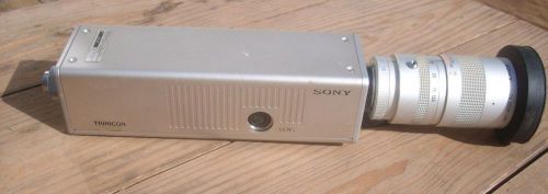 SONY TRINICON Color Video Camera DXC 1850 with TV ZOOM LENS 1:1.8 no. 777459
