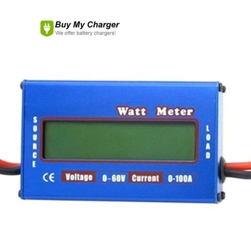 60V/100A Watt Meter LCD Single-phase DC Battery Power Analyzer Balance Voltage