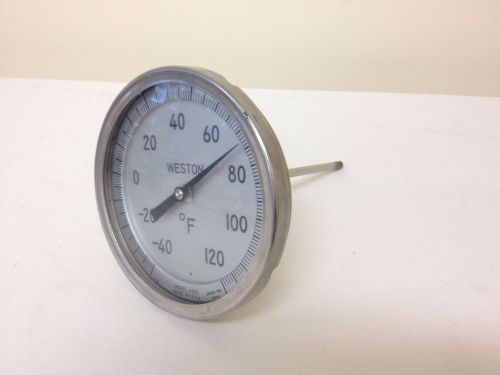 Large Weston Model 4503 Thermometer -40° - 120°F Steampunk