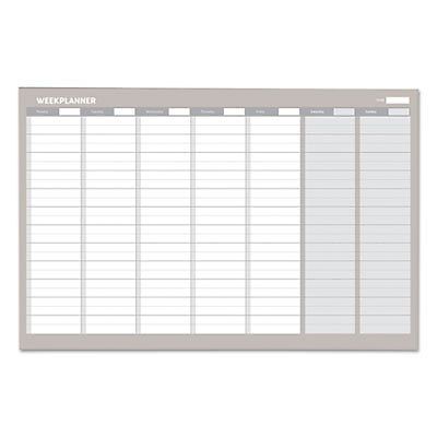 Weekly Planner, 36x24, Aluminum Frame, Sold as 1 Each