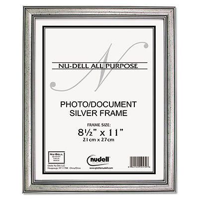 Antique Silver Finish Wood Frame, 8 1/2 x 11, Sold as 1 Each