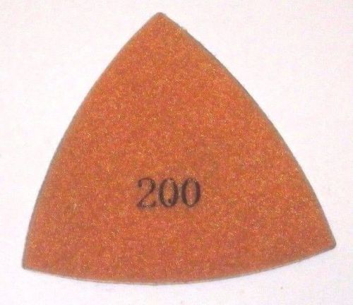 3&#034; Triangle Electroplated Diamond Polishing Pads - 200 Grit