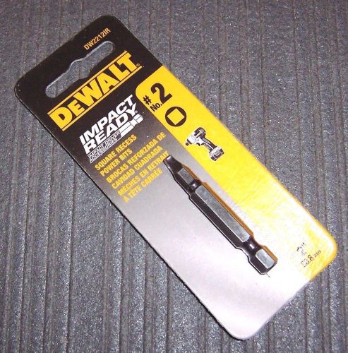 Dewalt dw2212ir impact ready # 2 square recessed power bit for sale
